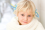 Детская фотография: зимняя принцеса